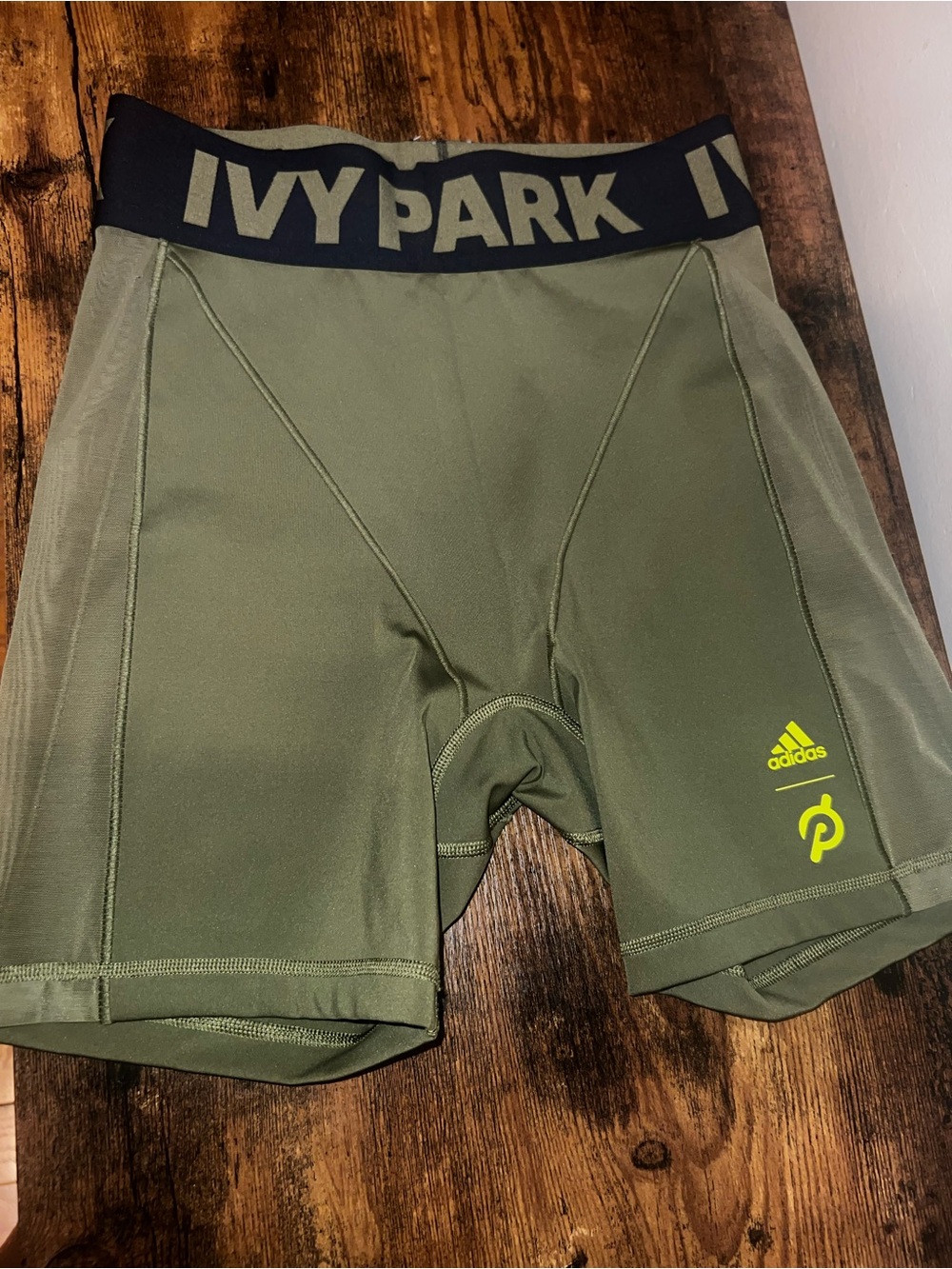 Ivy Park x Adidas olive biker shorts